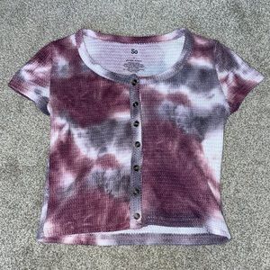 SO purple/grey crop top